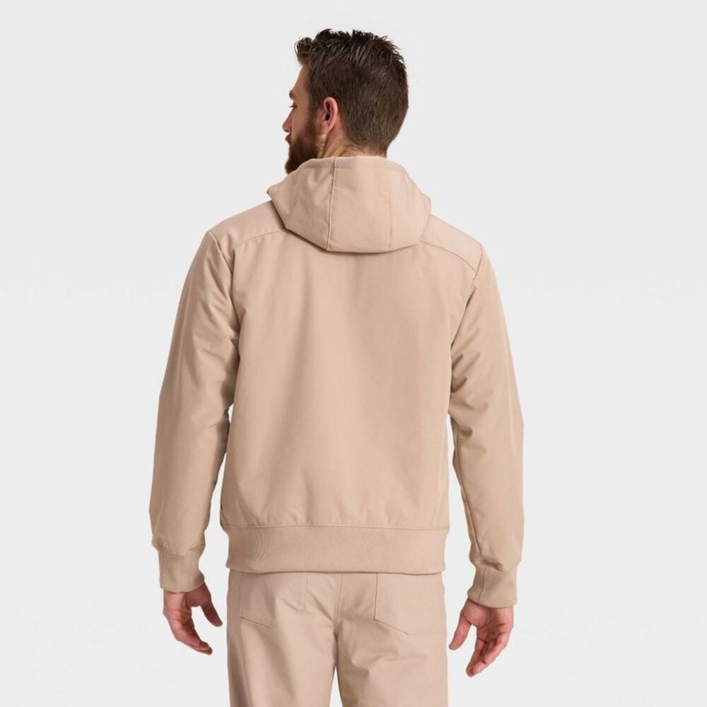 Open Box - All In Motion - Men's Soft Shell Fleece Jacket - All In Tan - Picture 2 of 3